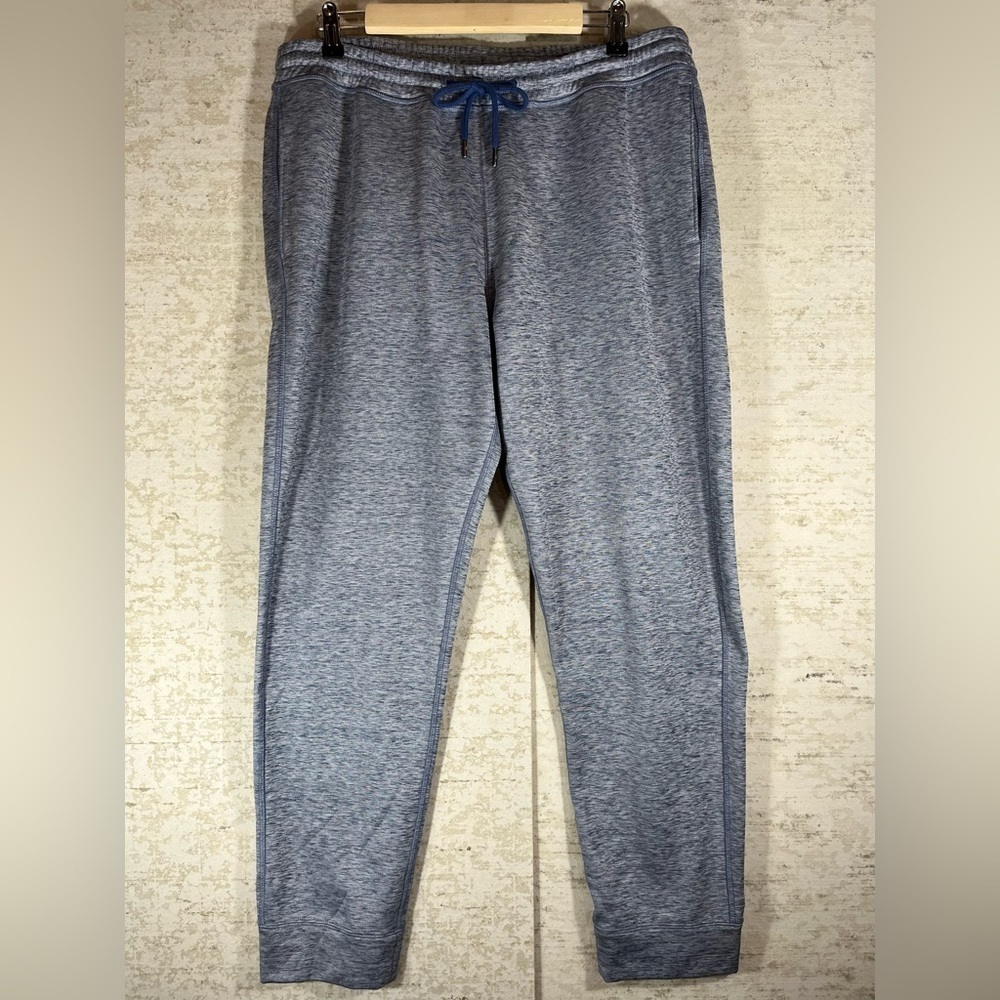 TOMMY BAHAMA Heathered Blue Comfy Soft Lounge Sweatpants Drawstring Sz XL Fleece